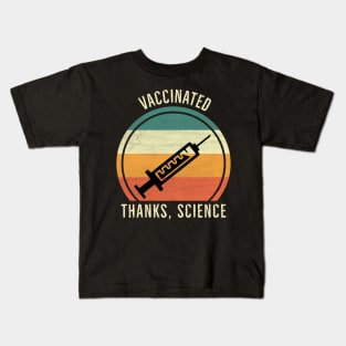 I'm Vaccinated Thanks Science Kids T-Shirt